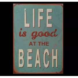 Decor Beach House Sign PHOTO Beach Decor Wall Photo LIFE IS GOOD AT THE BEACH