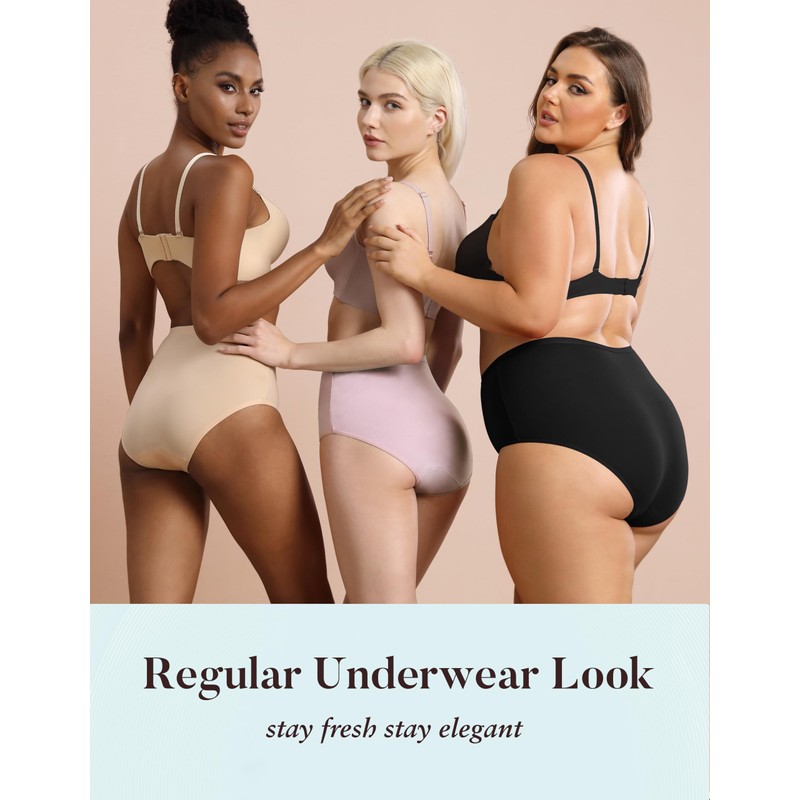 AIRCUTE Washable Urinary Incontinence Potective Underwear for Women Leak Proof