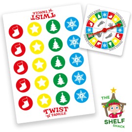 The Shelf Shack Naughty Elf Twist ‘N’ Tangle Board Game Elf Accessories – Funny Elf Prop Joke Idea