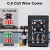 Electactic Wine Cooler Refrigerator with Glass Door, Mini Wine Fridge