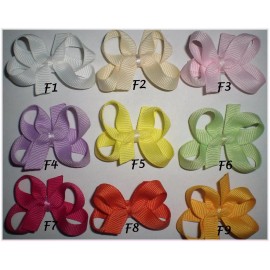 "Handmade" BOUTIQUE Baby Snap Clip Hair Bows Barrettes NO SLIP Clips - Pick One