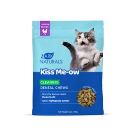 Ark Naturals, Kiss Me-Ow Cleaning Chicken Dental Chews, 6 oz
