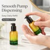 1oz Travel Glass Lotion Bottle Refillable Cosmetic Pump Dispensers,2 Pack