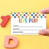KONKAVA 50 Multicolor Play Date Cards, 3.5" x 2"