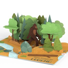 Lovepop Father's Day Bigfoot Legend Pop-Up Card