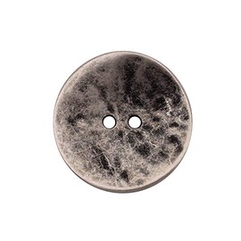 Cool Wavy Silver Matt Metal Buttons 2 Hole Jacket Buttons in 4 Sizes (5 Pieces) (34 mm)
