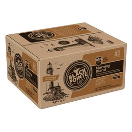 Black Pointe Bay Coffee, Morning Blend, Light Roast, 80Count Single Serve Coffee Pods for Keurig K Cup Brewers, Morning Blend, 80Count