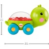 Fisher-Price Baby Crawling Toy Poppity Pop Turtle Push-Along Vehicle With