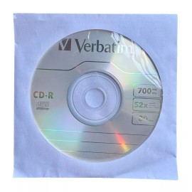 Verbatim CD-R Blank Discs with Sleeve 52x 700MB 80min Media Disc Choose Lot Qty - 50