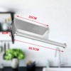 Wowfill Kitchen Paper Holder Magnet Stainless Steel Towel Bar Folding