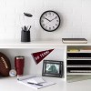 Mainstays 8.78" Black Wall Clock - Analog, Modern, Silent Sweep