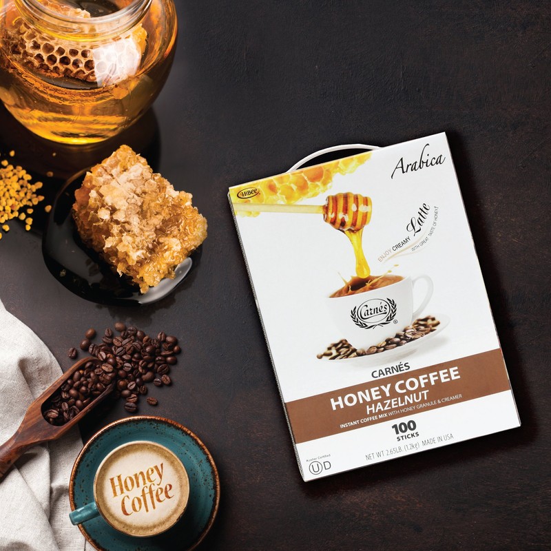 Carnes Hazelnut Instant Coffee With Honey, 2.65 Pounds