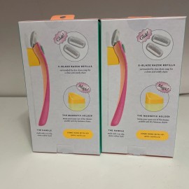 Billie (2) Billie Malibu   Razor Starter Kit  – 5-Blade + 2 Refills  Magnetic Holder