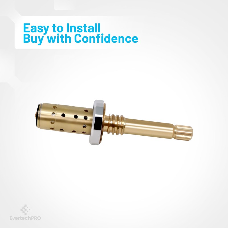 EvertechPRO TA-10 Spindle Brass Component, 4-1/4" Length, For Symmons Temptrol