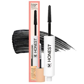 The Honest Company Extreme length mascara y primer, 0.20 Fl Oz, Negro