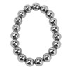 10mm Round Terahertz Beads Bracelet Energy Stone Elastic Flexible Stylish