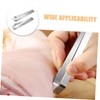 DECHOUS 2pcs Stainless Steel Kitchen Tweezers Set Flat Angled Fish