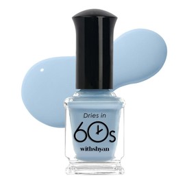 With Shan 60 second nail polish, M045 powder blue, 9ml, 1 piece / 위드샨 60초 매니큐어, M045파우더블루, 9ml, 1개