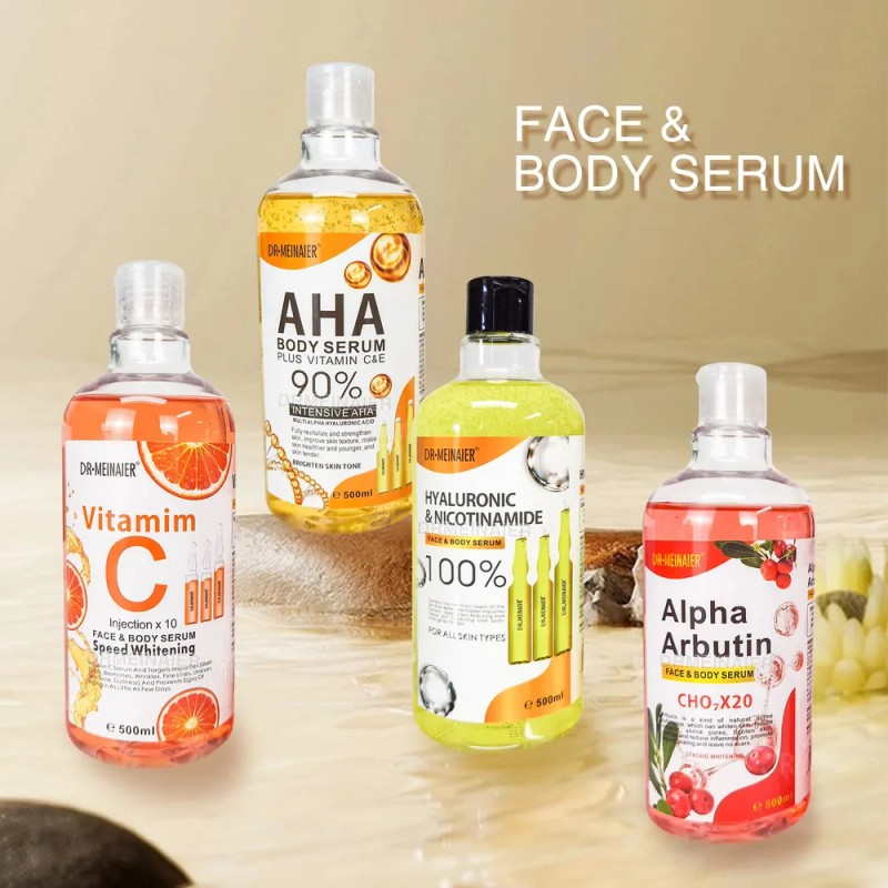 500ml Vitamin C Aha Serum Nicotinamide Hyaluronic& Face
