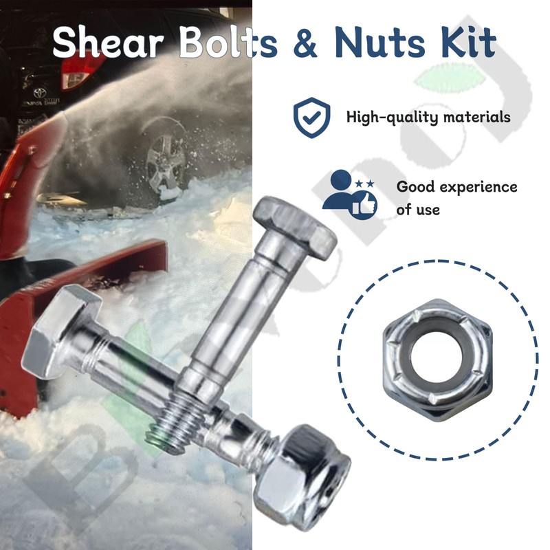 12 Pack 710-0890 Shear Pins With Nuts Compatible with MTD