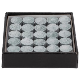 50PCS Billiard Cue Tips, LP Grade B Snooker Leather Heads Billiard Pool Cue Tips with Storage Box, Pool Stick Tips Pool Cue Tips Replacement Kit for Pool Cues and Snooker (10mm)