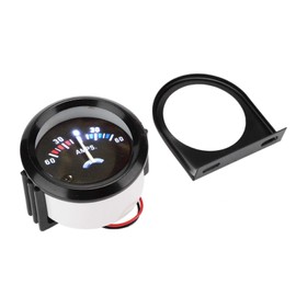 Qiilu Car Ammeter, 2 Inch 52 mm DC 12 V Car Ammeter Voltmeter 60-0-60A AMP Car Replacement Display Voltmeter for Car Vehicles ABS Black Aperemeter 12 V Car