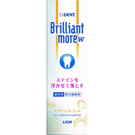 Lion Dent Health Brilliant More Double Apricot, 3.2 oz (90 g), Orange