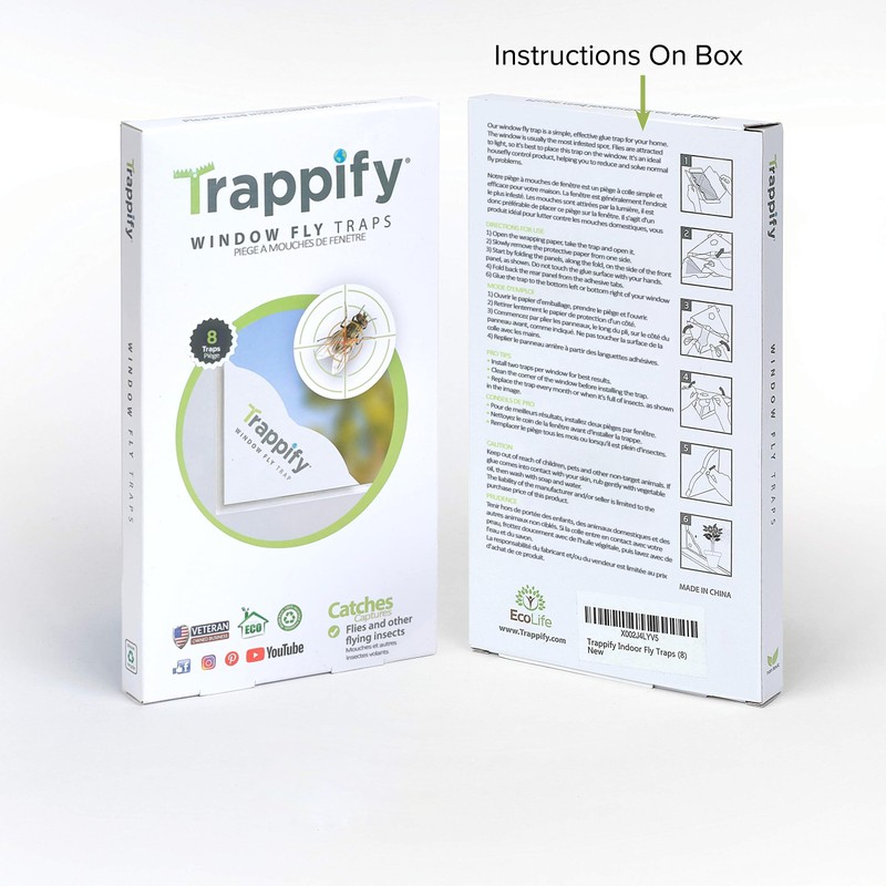 Trappify Fly Trap Indoor: Window Fly Traps for Home |