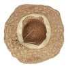 Milya Straw Foldable Sun Hat with Wide Brim Flowers Straw