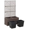 YITHOPI Free-Standing Planter for Garden Yard Trellis Raised Bed with