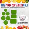 Replacement Lids for Pyrex Containers (1) 1-Cup (2) 2-Cup (2)