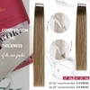 Moresoo Real Hair Extensions, Tape-In Remy Hair Extensions, Dark Brown
