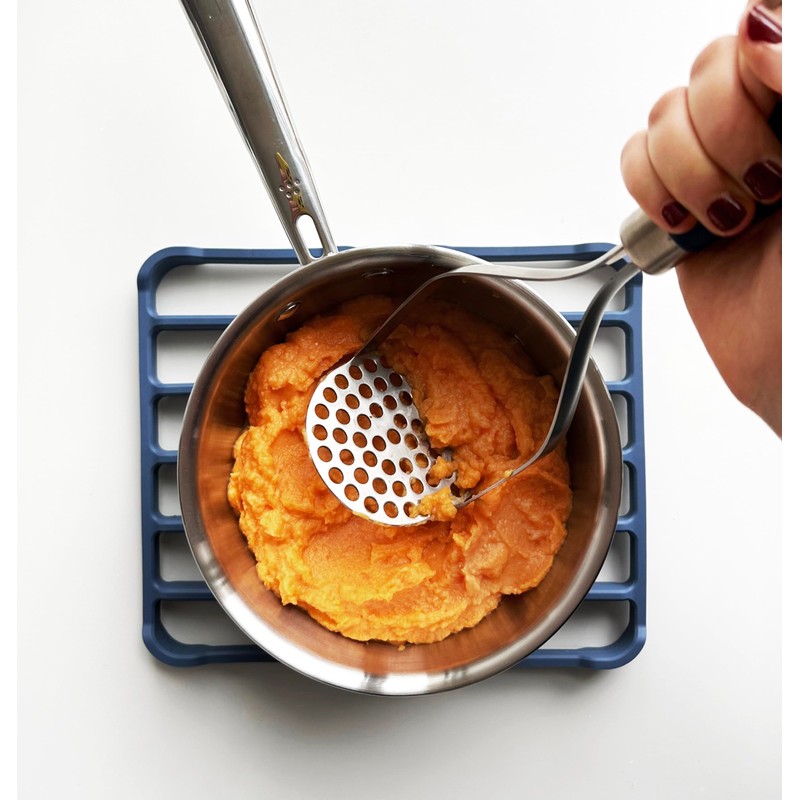 Misen Masher – Durable Stainless Steel Head, Ergonomic Non-Slip Handle