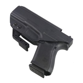 FDO Industries IWB Kydex Holster Compatible with Glock 17 22 31 -The Paladin Series -Made in USA- (Black)