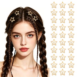 Kunoli Star Hair Clip Y2K Accessories Silver Clips