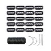 20 Pieces 32mm Hairpieces Snap Clips U Shape Hair Extensions