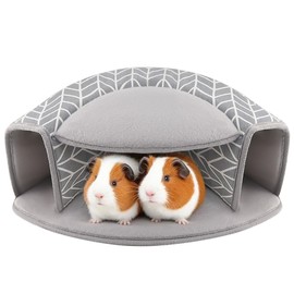 TiereCare Guinea Pig Hideout, Interactive Guinea Pig Tunnel Bed, Washable Small Animal Tubes Toys Cage, Accessories for Ferret Bunny Chinchilla