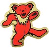 Visionary Grateful Dead Bear Metal Sticker, Gold, 8cm