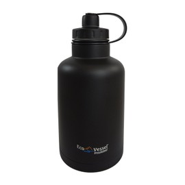 EcoVessel BOSS 64oz TriMax Triple Insulated Growler Black Shadow