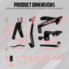 cooideamoto Forward Controls Pegs Kit Complete Levers Linkage Fit For