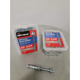 RED HEAD 3/8" x 3-3/4"  Wedge Anchors 13016  30/pk -KS21B