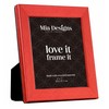 Mia Designs Picture Frame Cross Brushed Metallic Red 5x7 13x18