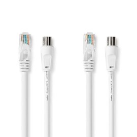 Coaxial/CAT6 Combo Cable | with Connectors | 1.5m