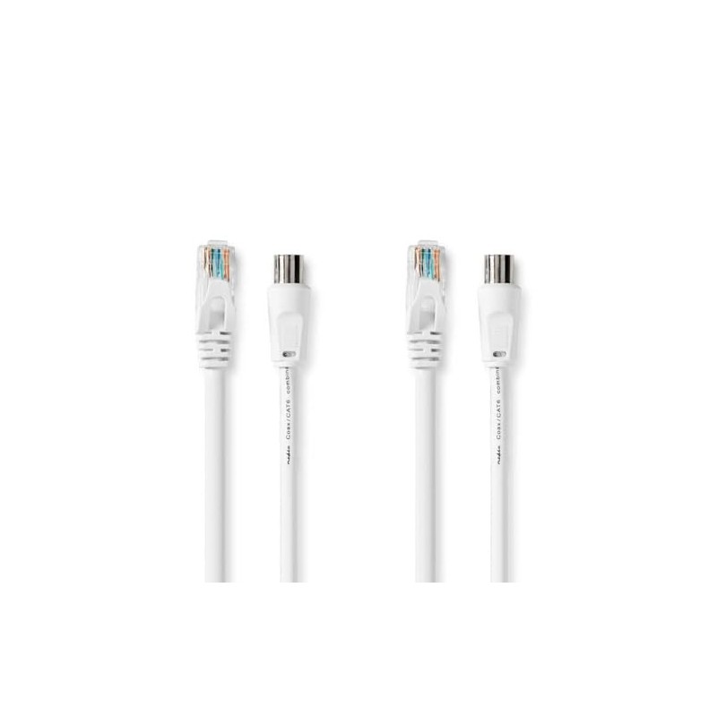 Coaxial/CAT6 Combo Cable | with Connectors | 1.5m