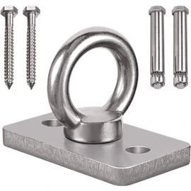 WAREMAID 1800lb Capacity Wall Ceiling Mount Bracket for Suspension Strap, Battle Rope Anchor Ceiling Hook for Gymnastic Ring, Hammock Swing, Boxing Punching Bag