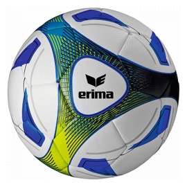 Erima Unisex's Hybrid Training Football, Royal Blue/Lime, Size 5