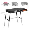 GANGSHELO Portable Outdoor Grill Stand, Adjustable Height Folding Table Made