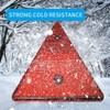 Triangle Red Reflectors, MoreChioce 2PCS Automotive Triangle Reflector Waterproof Car