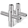 Viganoc 4 Way Sillcock Key, 1/4", 9/32", 5/16", 11/32", Utility