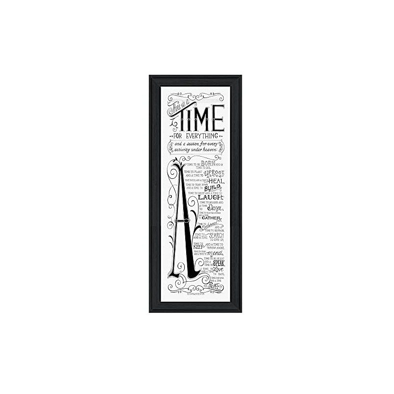 Time For Everything Black Framed Print Wall Art